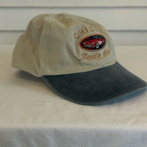 Chicago Beige and Black Route 66 Adjustable Ball Cap